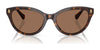 Ralph RA5326U Sunglasses | Size 55 / Shiny Black / Light Grey (2N 19%) №500187