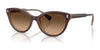 Ralph RA5326U Sunglasses | Size 55 / Solid Brown Milky Brown / Gradient Brown (3N 14.2%) №606574