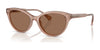 Ralph RA5326U Sunglasses | Size 55 / Shiny Opalescent Rose Beige / Pink Gradient Grey (2N 21%) №611473