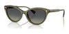 Ralph RA5326U Sunglasses | Size 55 / Shiny Opalescent Green / Gradient Green (3N 15.2%) №615911