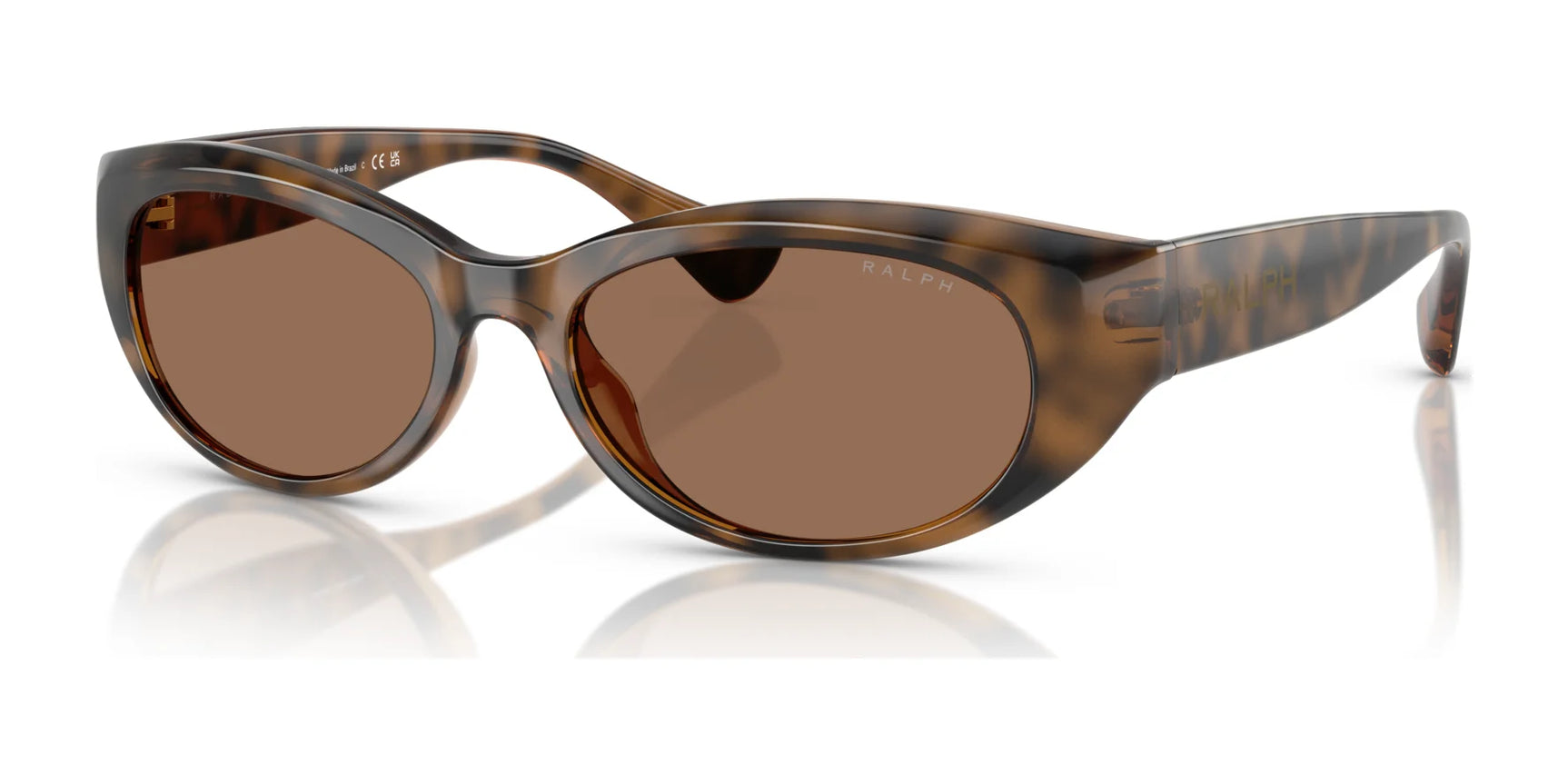 Ralph RA5327U Sunglasses Shiny Dark Havana / Dark Brown