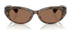Ralph RA5327U Sunglasses | Size 55 / Shiny Dark Havana / Dark Brown (3N 9%) №614973