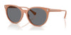 Ralph RA5331U Sunglasses | Size 55 / Shiny Milky Peach / Blue (3N 16.6%) №623787
