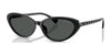 Ralph RA5338U Sunglasses | Size 56 / Shiny Black / Grey Gradient (3N 11%) №500187