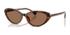 Ralph RA5338U Sunglasses | Size 56 / Shiny Dark Havana / Brown (3N 14.5%) №614913