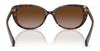 Ralph RA5340U Sunglasses | Size 56 / Shiny Dark Havana / Gradient Brown (3N 10.7%) №500313
