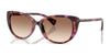Ralph RA5340U Sunglasses | Size 56 / Shiny Violet Havana / Gradient Brown (2N 32%) №623913