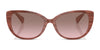 Ralph RA5340U Sunglasses | Size 56 / Shiny Dark Havana / Gradient Brown (3N 10.7%) №500313