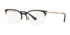 Ralph RA6045 Eyeglasses | Size 52 / Shiny Black On Pale Gold №9358