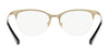 Ralph RA6045 Eyeglasses | Size 52 / Shiny Black On Pale Gold №9358