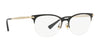 Ralph RA6045 Eyeglasses | Size 52 / Shiny Black On Pale Gold №9358