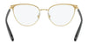 Ralph RA6047 Eyeglasses | Size 54 / Shiny Black On Gold Rims №9358
