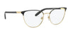Ralph RA6047 Eyeglasses | Size 54 / Shiny Black On Gold Rims №9358