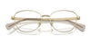 Ralph RA6057 Eyeglasses / Shiny Pale Gold №9116 / Size 52