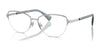 Ralph RA6059 Eyeglasses / Shiny Silver №9003 / Size 56