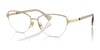 Ralph RA6059 Eyeglasses / Shiny Pale Gold №9116 / Size 54