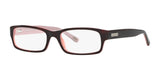 Ralph RA7018 Eyeglasses Shiny Dark Havana On Pink