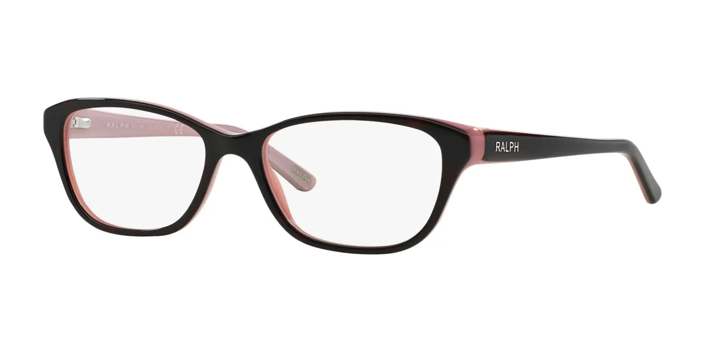 Ralph RA7020 Eyeglasses Shiny Dark Havana On Pink