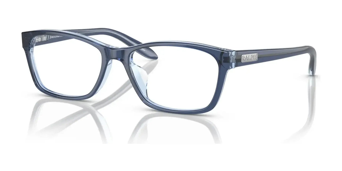 Ralph RA7039 Eyeglasses Opal Blue On Light Opal Blue