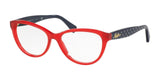 Ralph RA7075 Eyeglasses Shiny Opaline Red