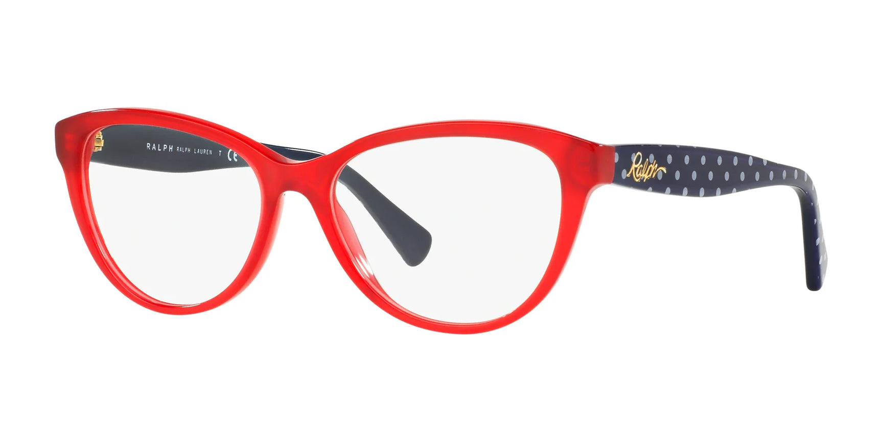 Ralph RA7075 Eyeglasses Shiny Opaline Red