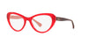 Ralph RA7107 Eyeglasses / Shiny Transparent Red №5785 / Size 53