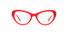 Ralph RA7107 Eyeglasses / Shiny Transparent Red №5785 / Size 53