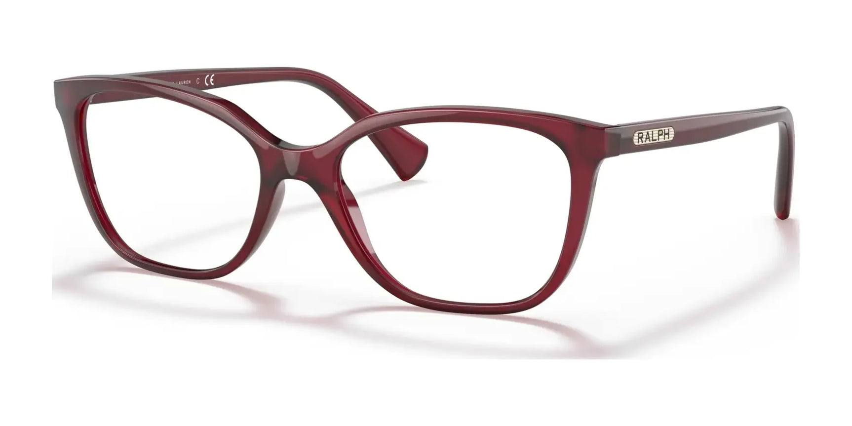 Ralph RA7110 Eyeglasses Shiny Transparent Burgundy