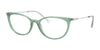Ralph RA7123 Eyeglasses | Size 53 / Shiny Transparent Sage Green №5915