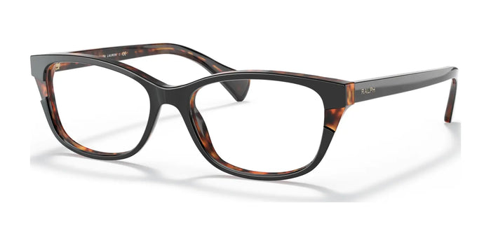 Ralph RA7126 Eyeglasses | Size 54 / Shiny Black On Dark Havana №5918