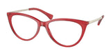 Ralph RA7131 Eyeglasses Shiny Transparent Red