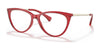 Ralph RA7131 Eyeglasses | Size 55 / Shiny Transparent Red №5734