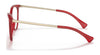 Ralph RA7131 Eyeglasses | Size 55 / Shiny Transparent Red №5734