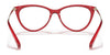 Ralph RA7131 Eyeglasses | Size 55 / Shiny Transparent Red №5734