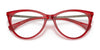 Ralph RA7131 Eyeglasses | Size 55 / Shiny Transparent Red №5734
