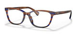 Ralph RA7133U Eyeglasses Striped Brown Blue