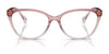 Ralph RA7135 Eyeglasses / Shiny Trasparent Brown №6126 / Size 53