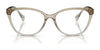 Ralph RA7135 Eyeglasses / Shiny Trasparent Brown №6126 / Size 53