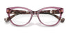 Ralph RA7141 Eyeglasses | Size 54 / Shiny Transparent Violet №6008