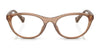 Ralph RA7143U Eyeglasses | Size 53 / Shiny Transparent Caramel №5750