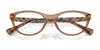 Ralph RA7143U Eyeglasses | Size 53 / Shiny Transparent Caramel №5750