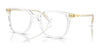 Ralph RA7147 Eyeglasses | Size 55 / Shiny Transparent Crystal №5002