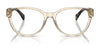 Ralph RA7151 Eyeglasses / Shiny Transparent Light Brown №6062 / Size 52