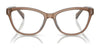Ralph RA7152U Eyeglasses / Transparent Brown On Blue №6067 / Size 52