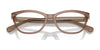 Ralph RA7152U Eyeglasses / Transparent Brown On Blue №6067 / Size 52