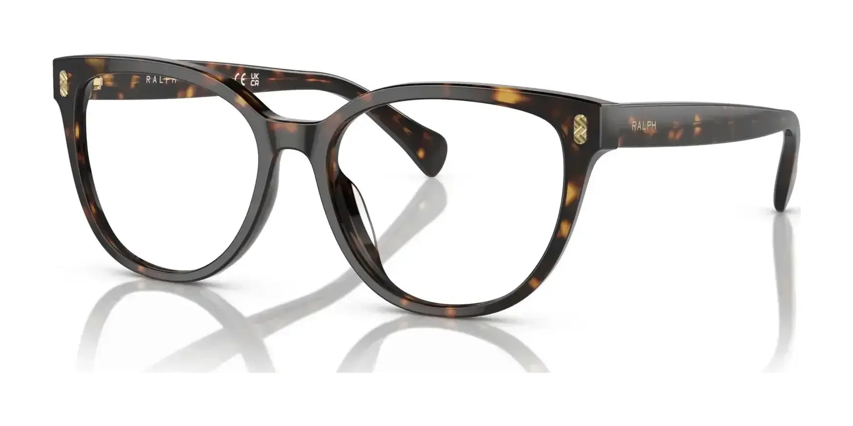 Ralph RA7153 Eyeglasses Shiny Dark Havana