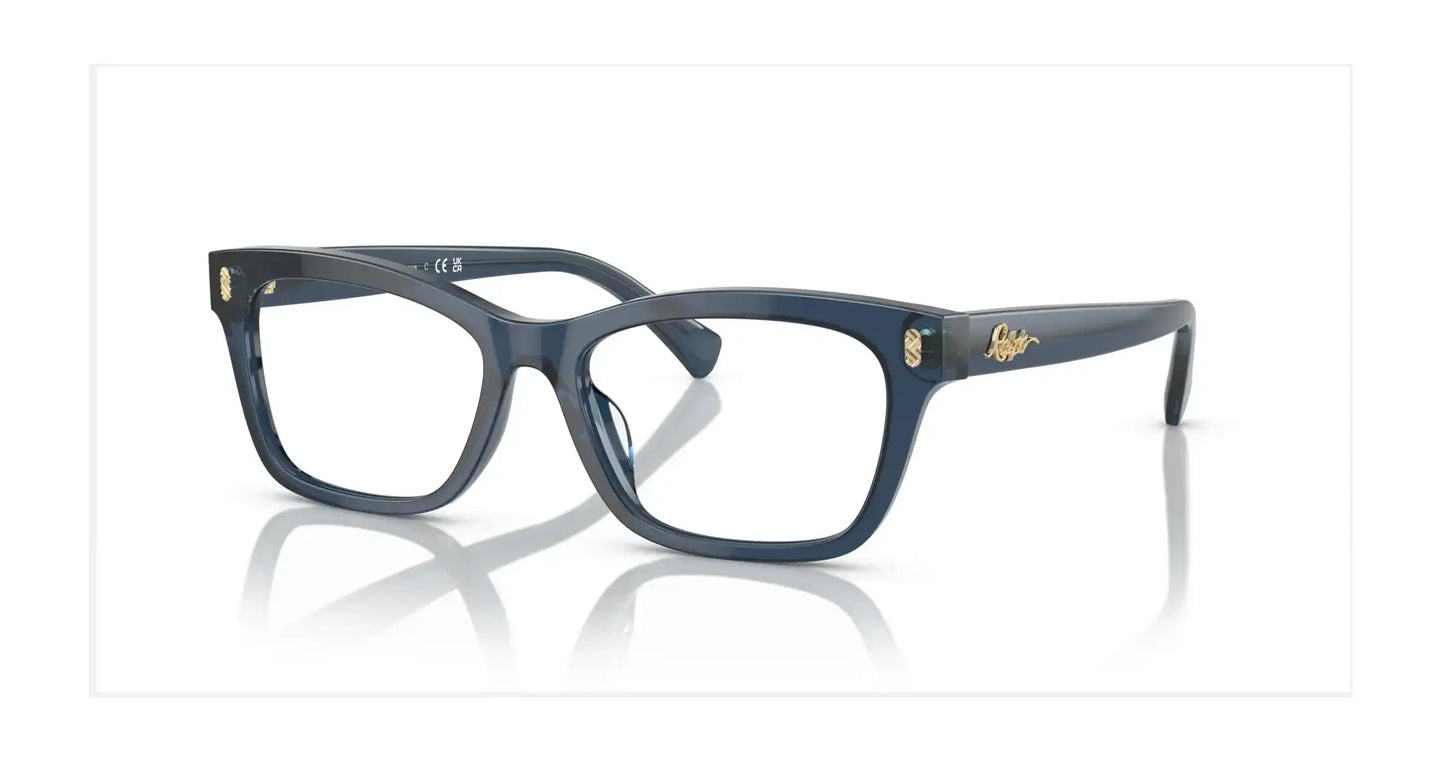 Ralph RA7154U Eyeglasses Shiny Transparent Blue