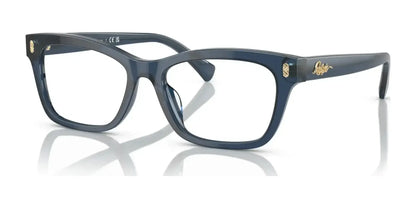 Ralph RA7154U Eyeglasses Shiny Transparent Blue