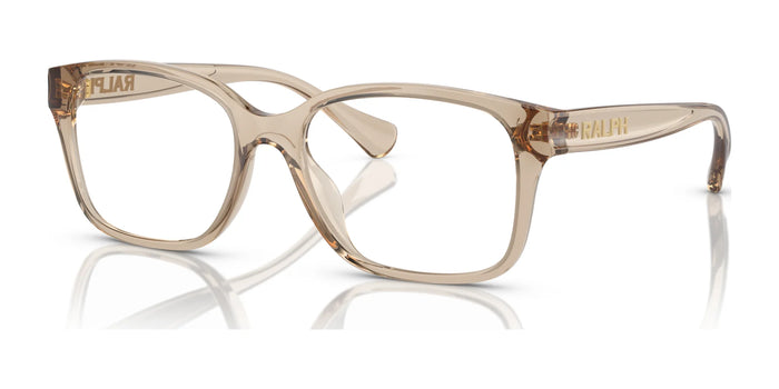 Ralph RA7155U Eyeglasses | Size 52 / Shiny Transparent Beige №5802
