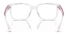 Ralph RA7155U Eyeglasses | Size 52 / Shiny Transparent Beige №5802